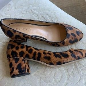 Talbot size 9 animal print heels